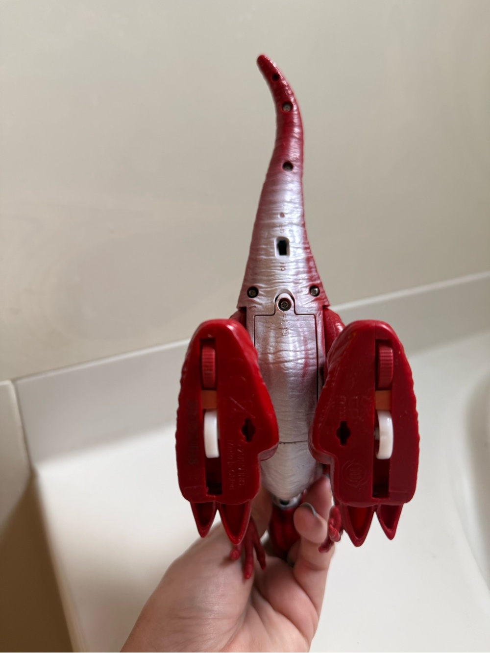 Robo Alive Rampaging Red Raptor Dinosaur Toy - Picture 3 of 3